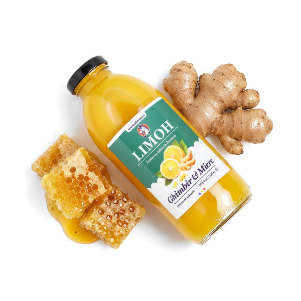 Limonadă Naturală cu Ghimbir și Miere, Ohvăz, 500 ml
