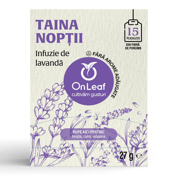 Ceai de Lavandă, 15 Pliculețe fără Plastic, 27 g