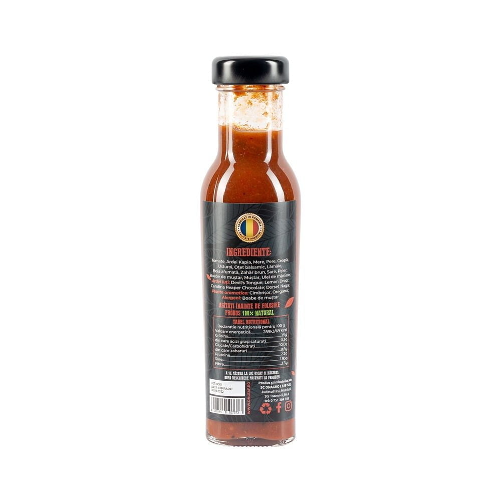 Sos Iute Berbeque Mild, Iuțime 2/6, cu Carolina Reaper, 280 g