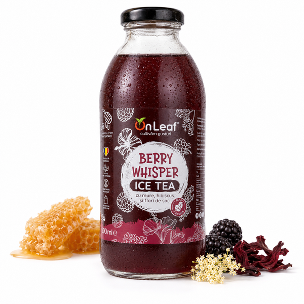 Ceai Rece cu Mure, Hibiscus, Flori de Soc și Miere, 500 ml