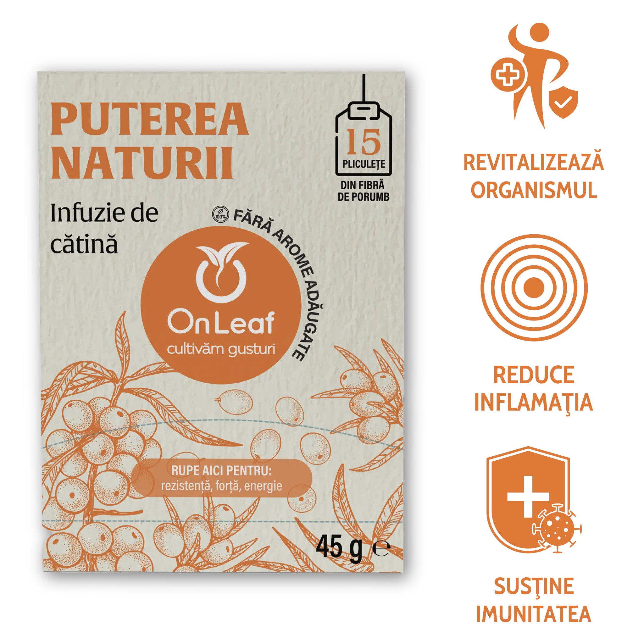 Pachet 4 Ceaiuri, Energie din Natură, 60 Infuzii, 147 g