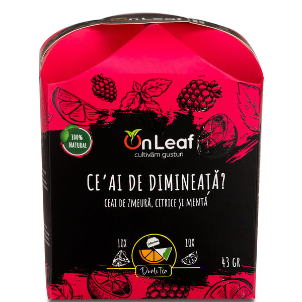 Ceai de Dimineață? cu Zmeură, Citrice și Mentă, 43 g