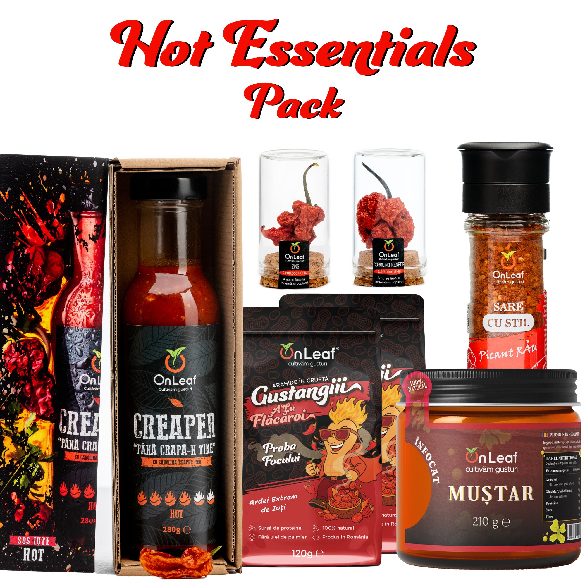 Pachet 7 Produse Picante, Hot Essentials, 812 g