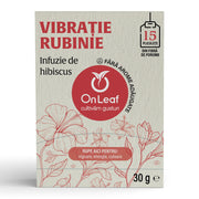Ceai de Hibiscus, 15 Pliculețe fără Plastic, 30 g