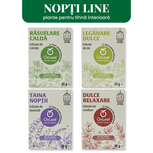 Pachet 4 Ceaiuri, Nopți Line, 60 Infuzii, 117 g