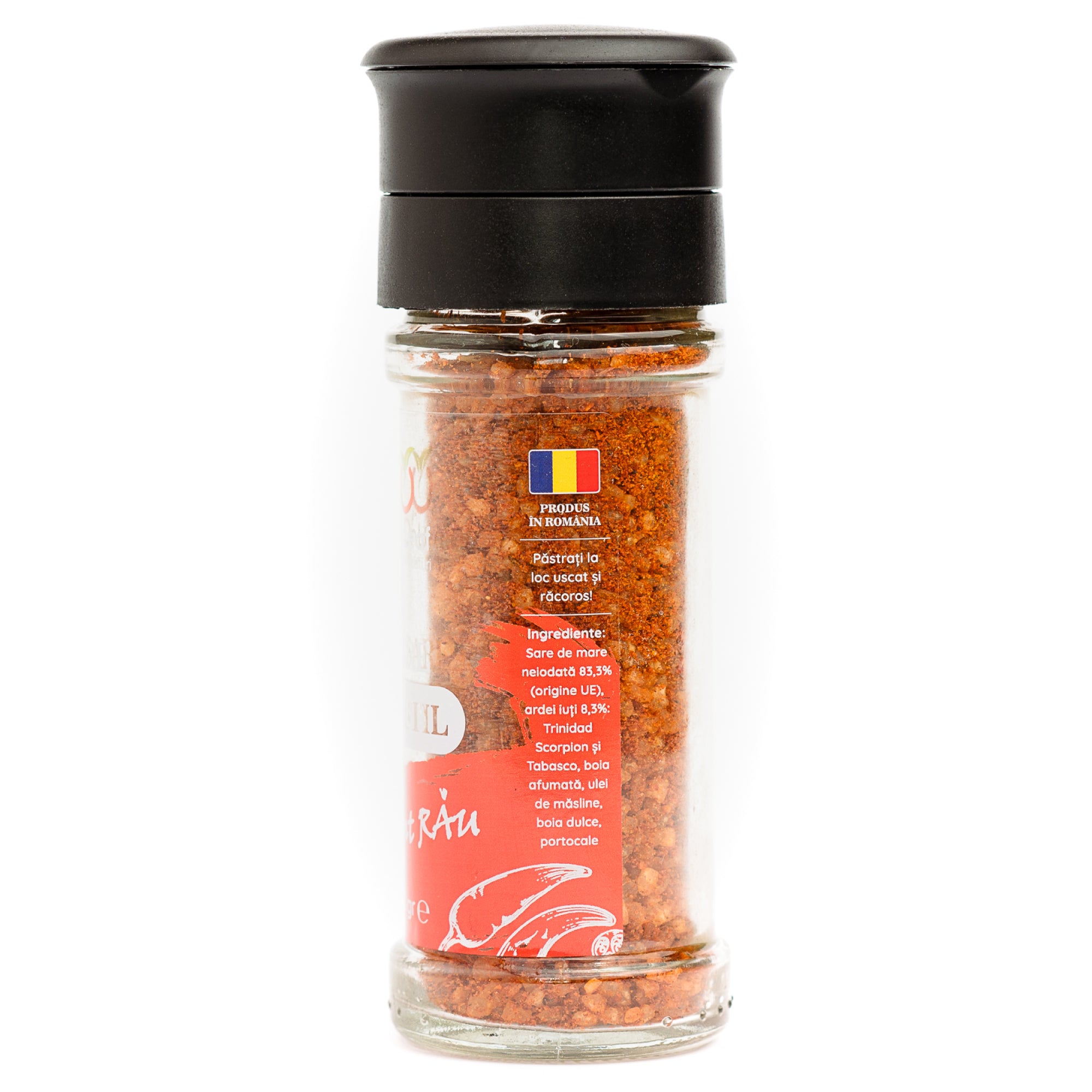 Sare Aromatizată, Extrem de Picantă, cu Trinidad Scorpion, 80 g