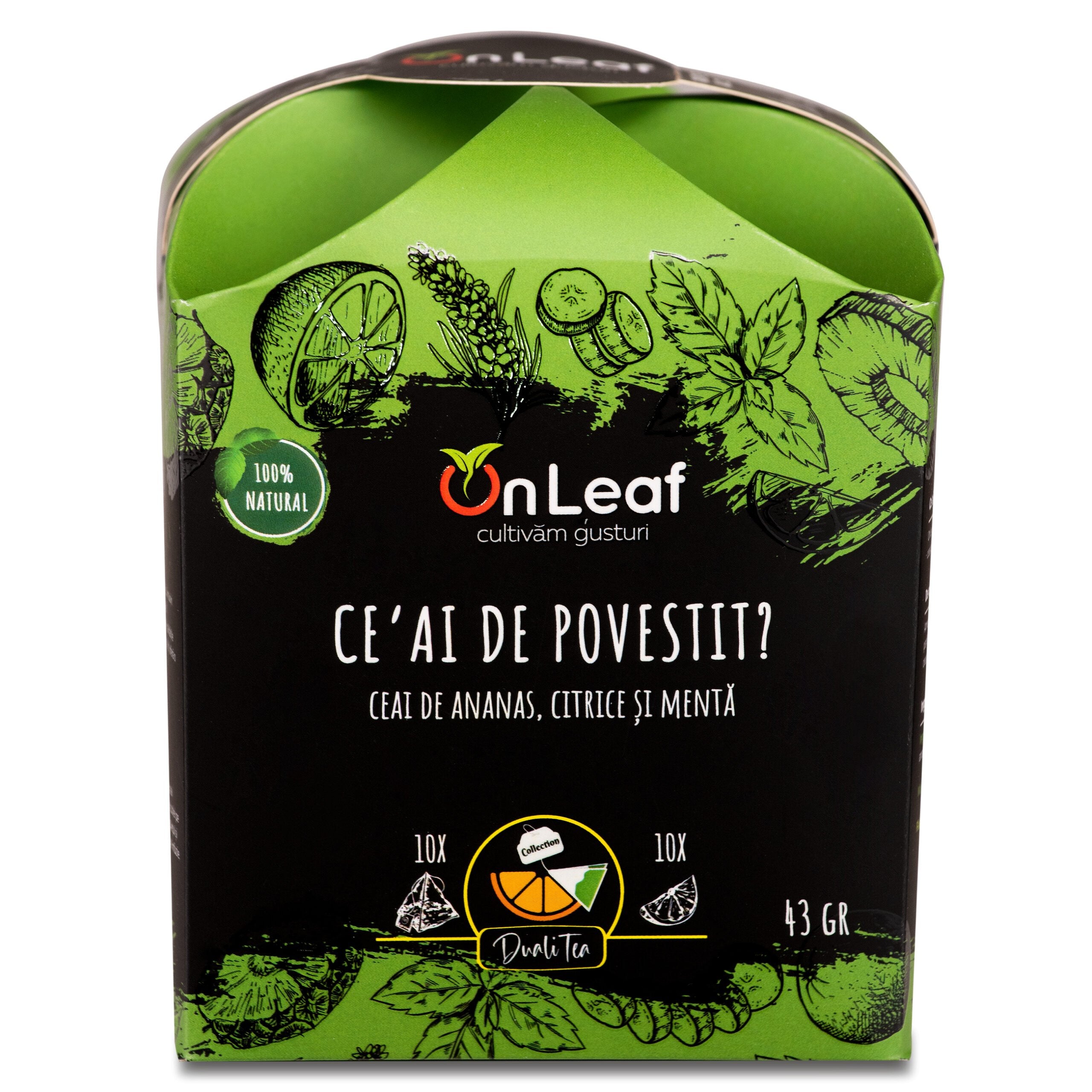 Ceai de Povestit? cu Ananas, Citrice și Mentă, 43 g