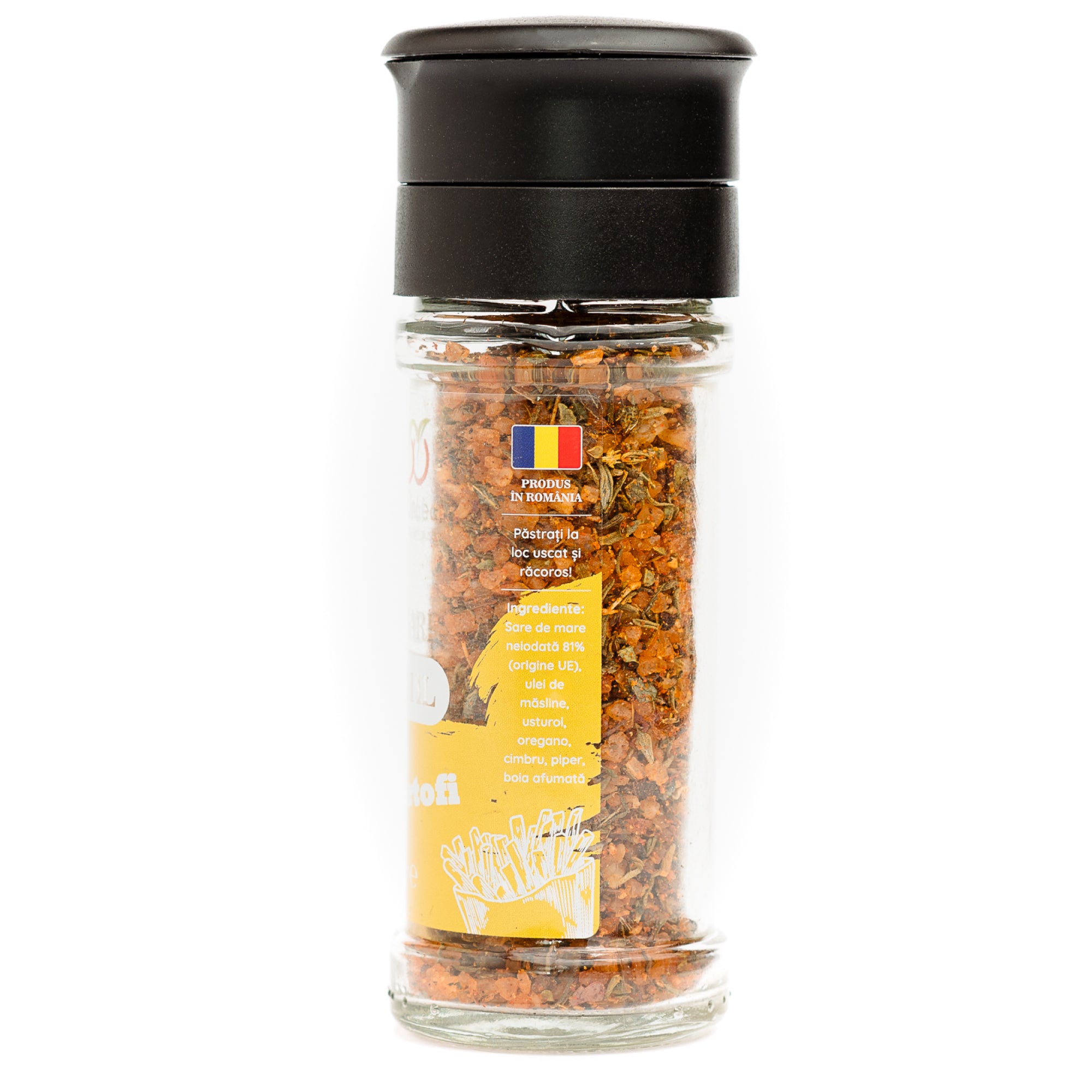 Sare Aromatizată pentru Cartofi, cu Usturoi și Boia Afumată, 80 g