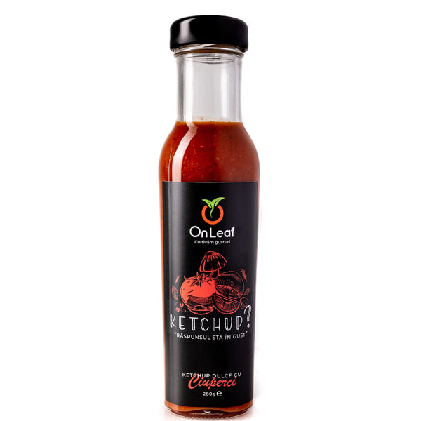 Ketchup Natural din Tomate, cu Ciuperci și Ceapă, 280 g